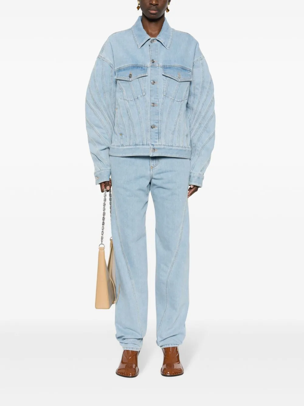 Spiral Stretch Denim Jacket