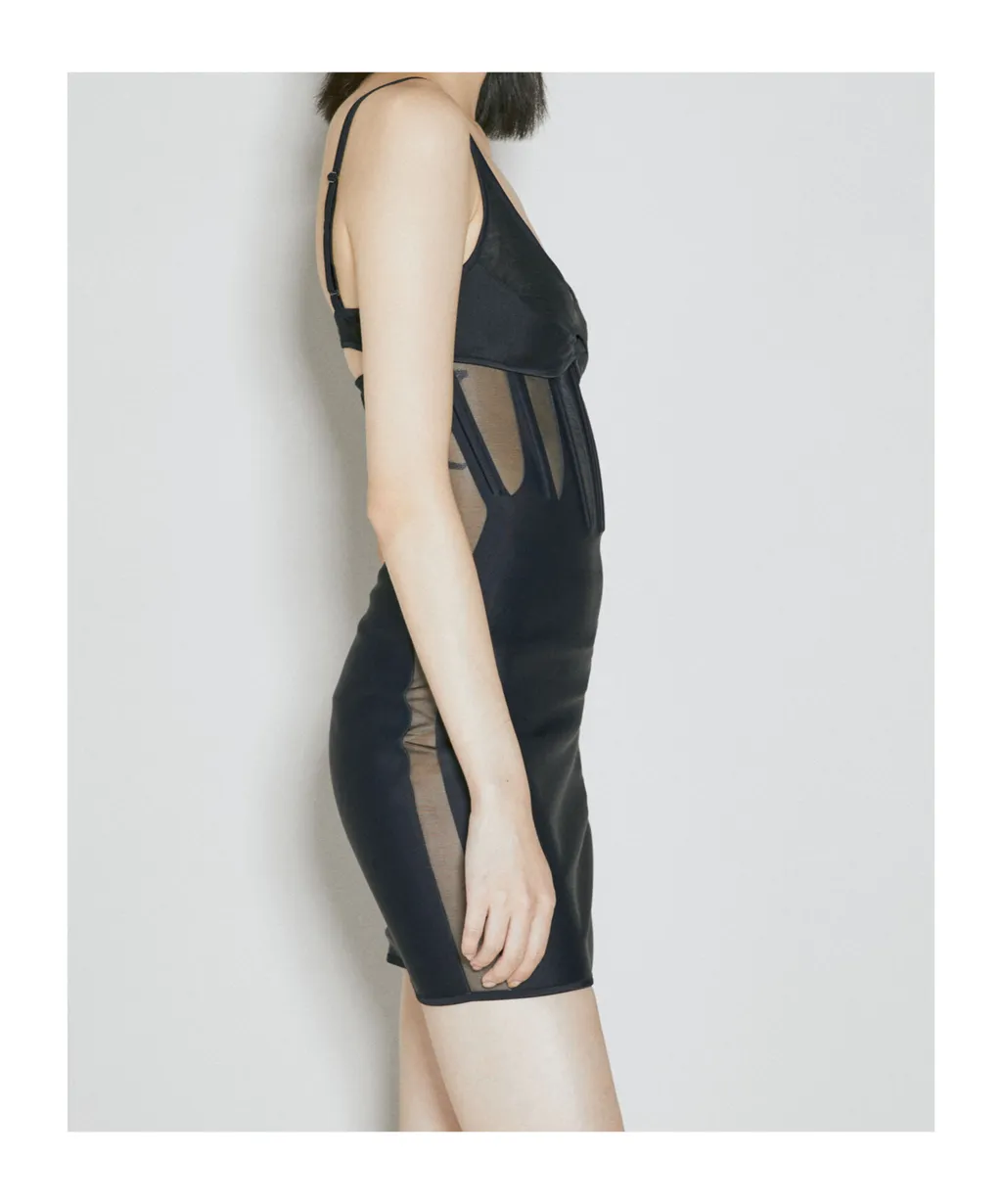 Corseted Mini Dress