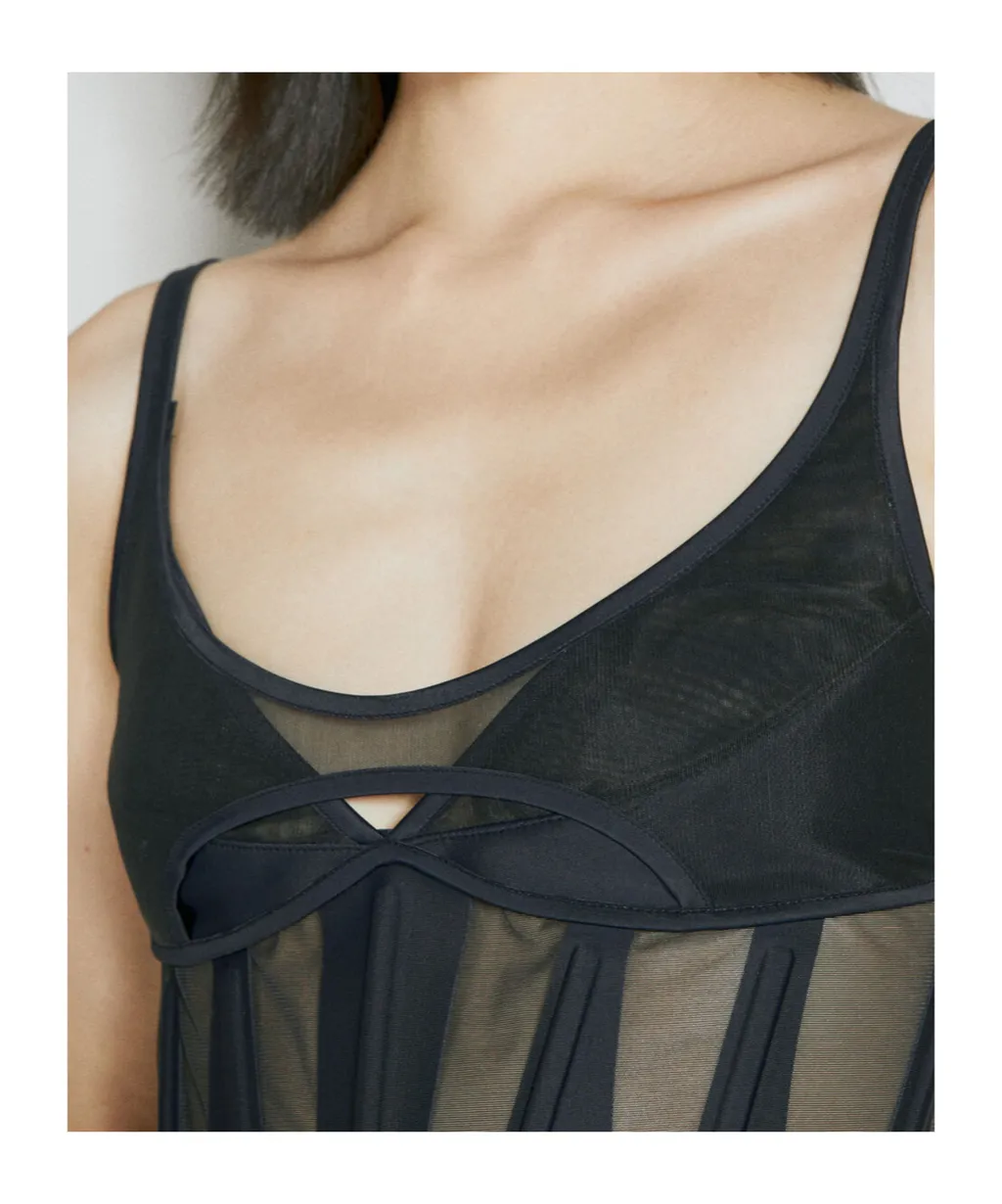 Corseted Mini Dress