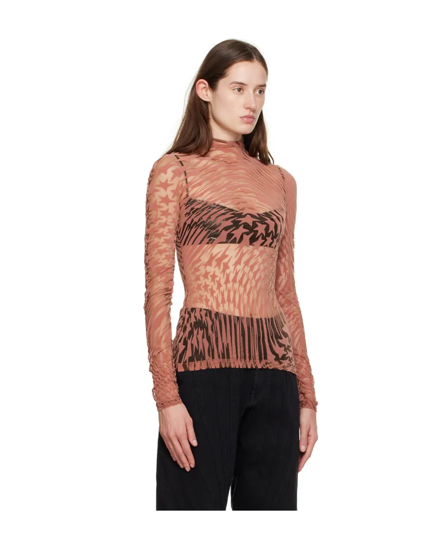 High-Necked Long-Sleeved T-Shirt