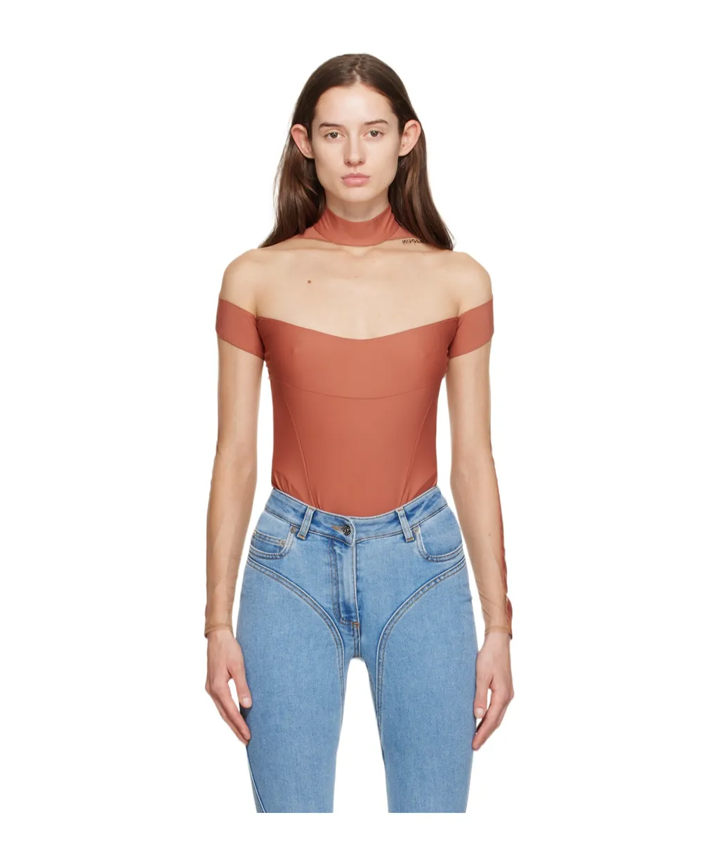 Small High-Neck Zipper One-Piece