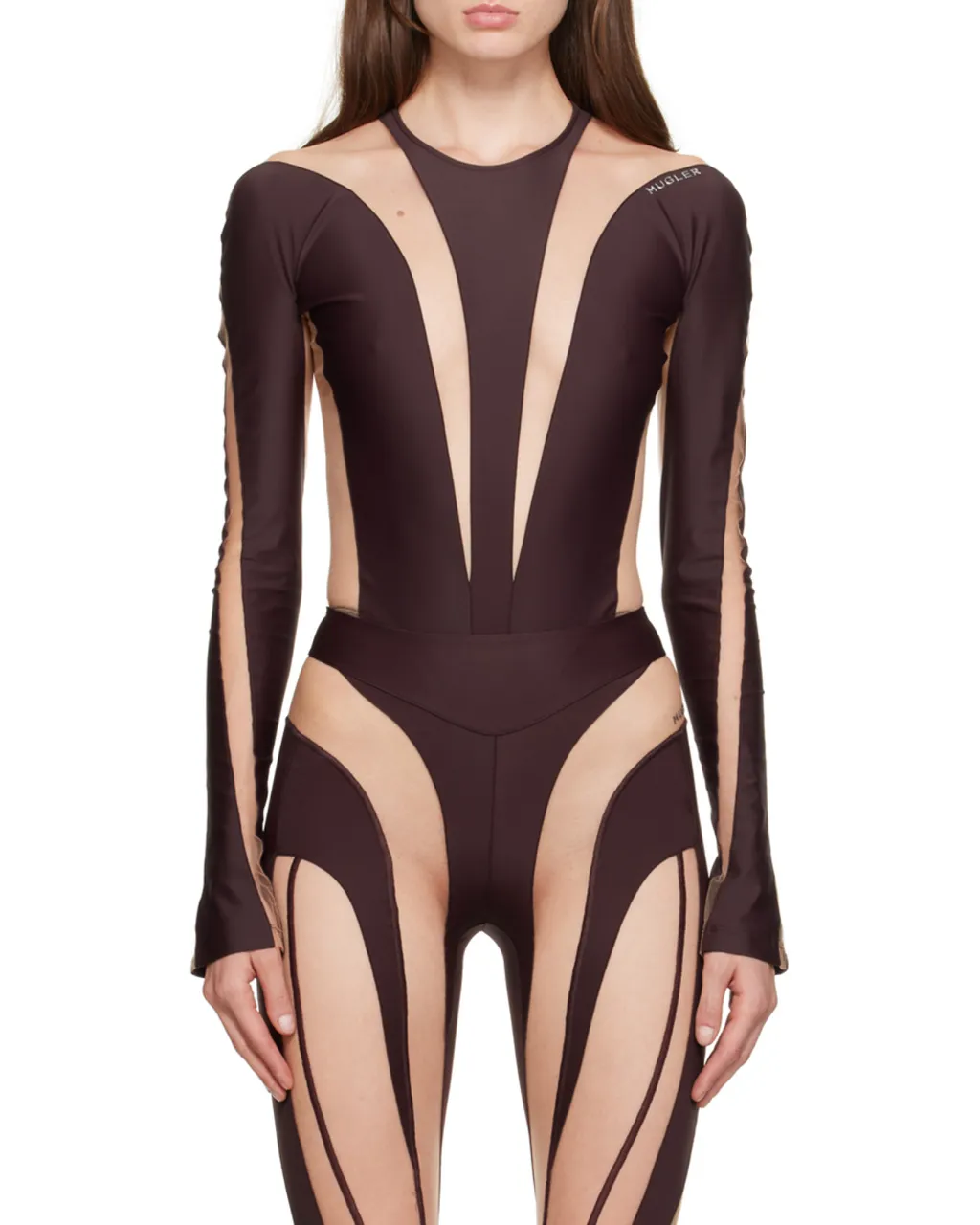 Illusion Sheer-Panelled Bodysuit