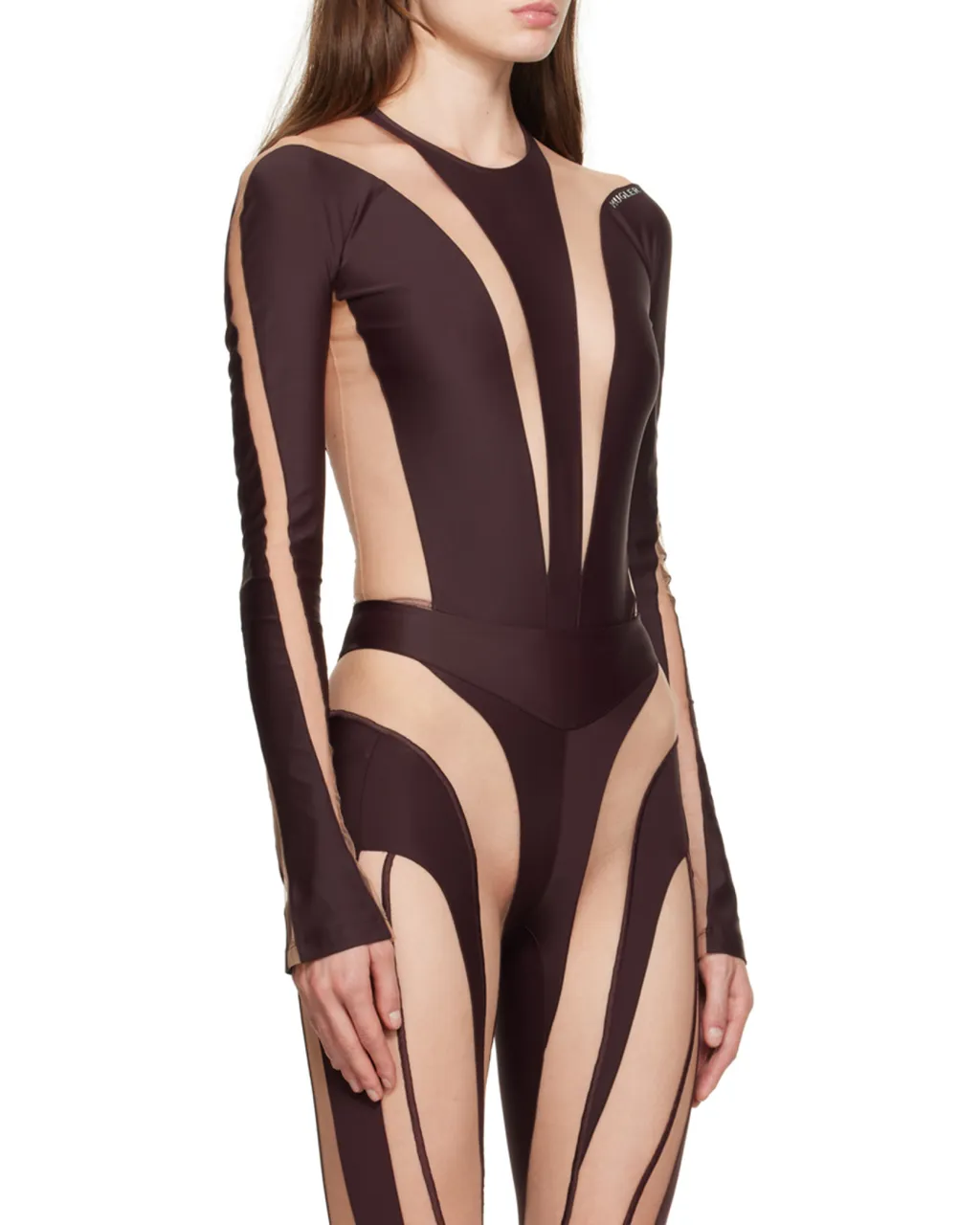 Illusion Sheer-Panelled Bodysuit