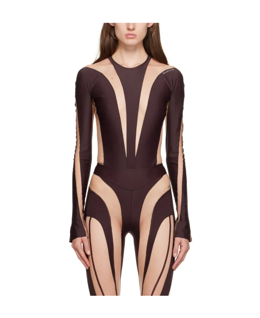 Illusion Sheer-Panelled Bodysuit