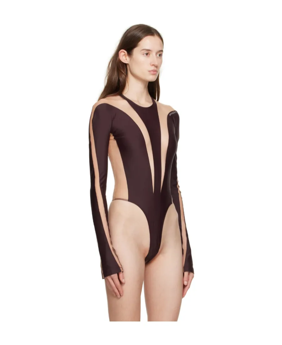 Illusion Sheer-Panelled Bodysuit