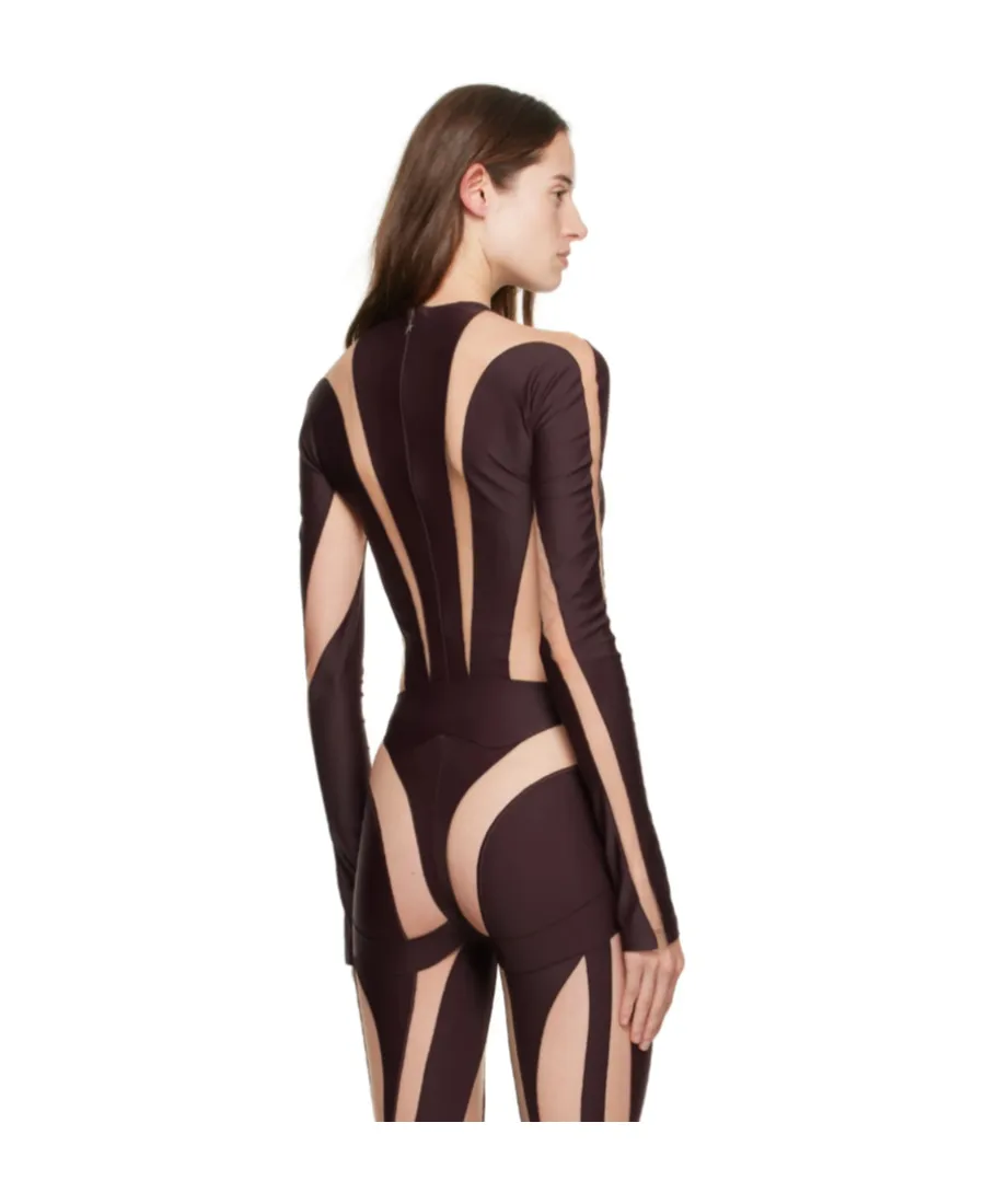 Illusion Sheer-Panelled Bodysuit