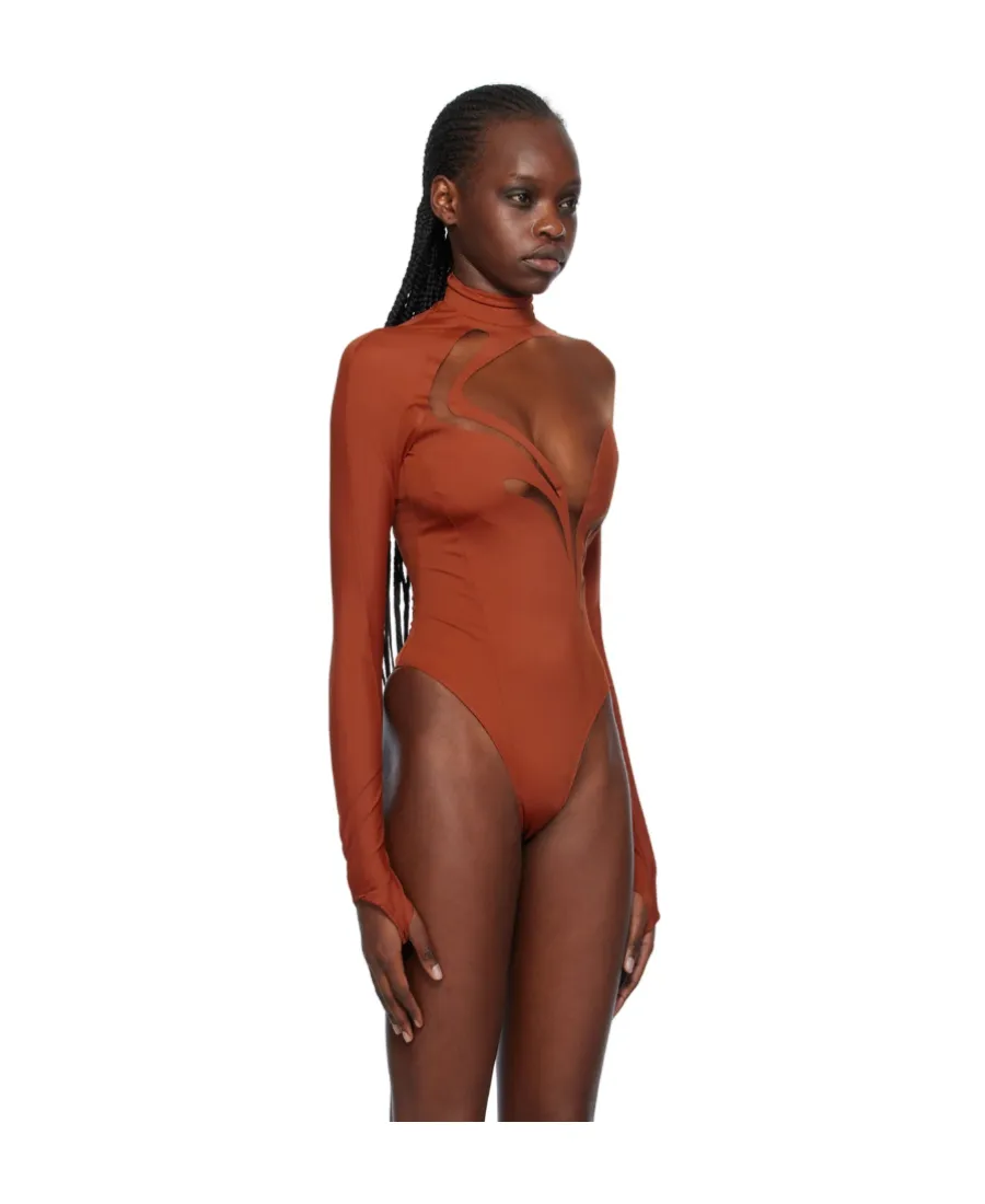 Long-Sleeved High-Neck One-Piece