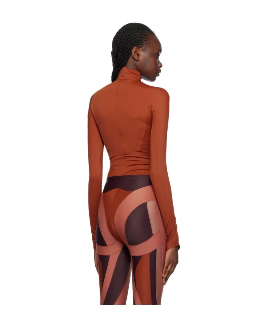 Long-Sleeved High-Neck One-Piece