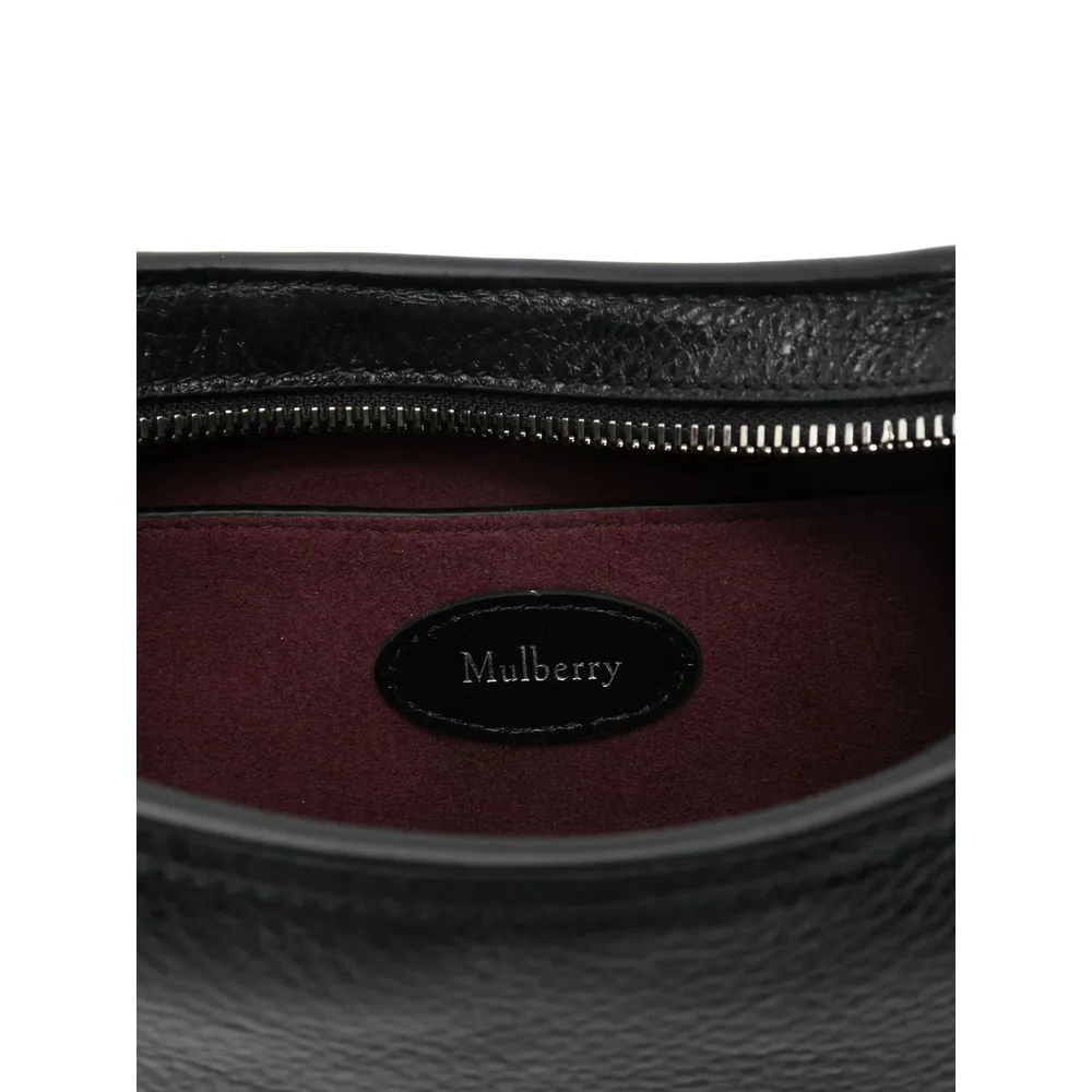 Rivet-Detail Leather Shoulder Bag