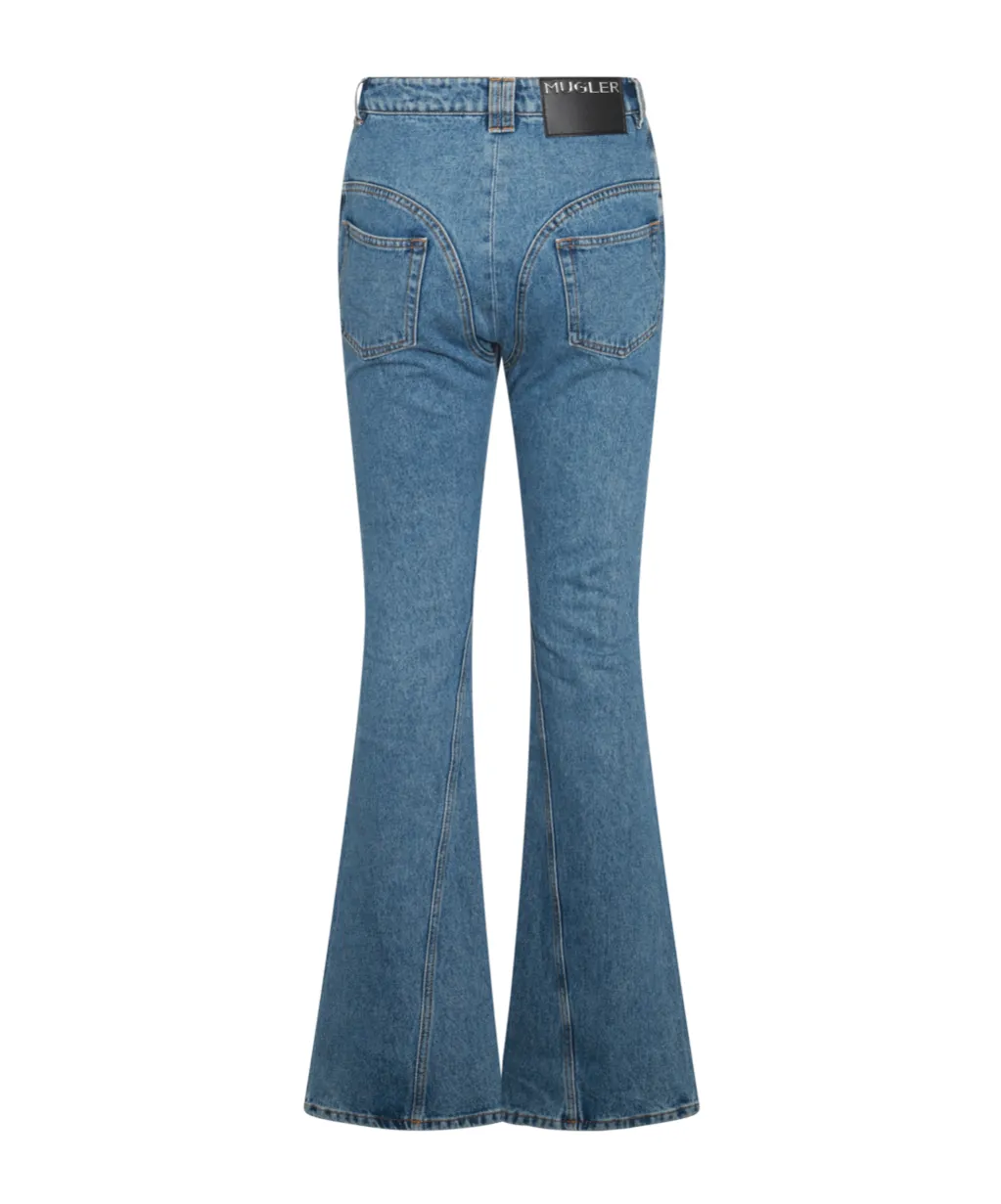 Washed Flared Jeans