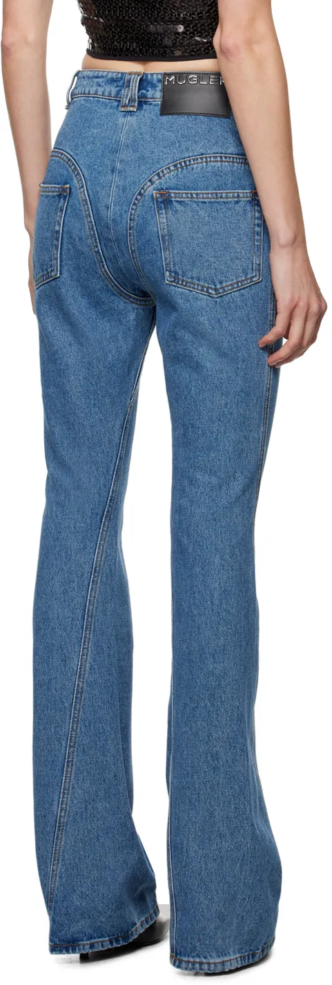 Washed Flared Jeans