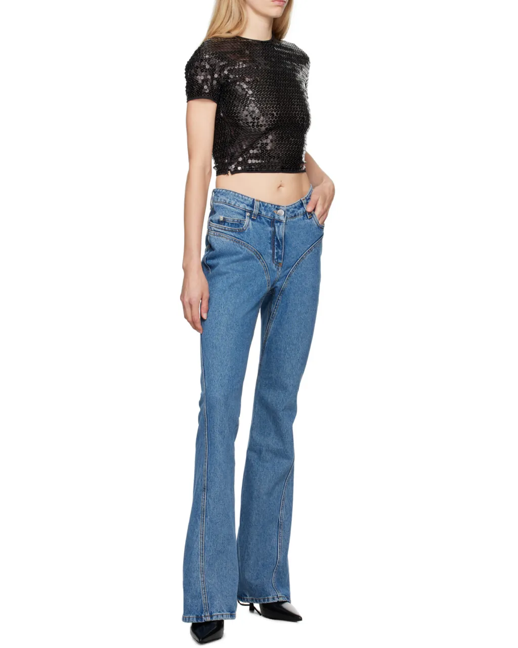 Washed Flared Jeans