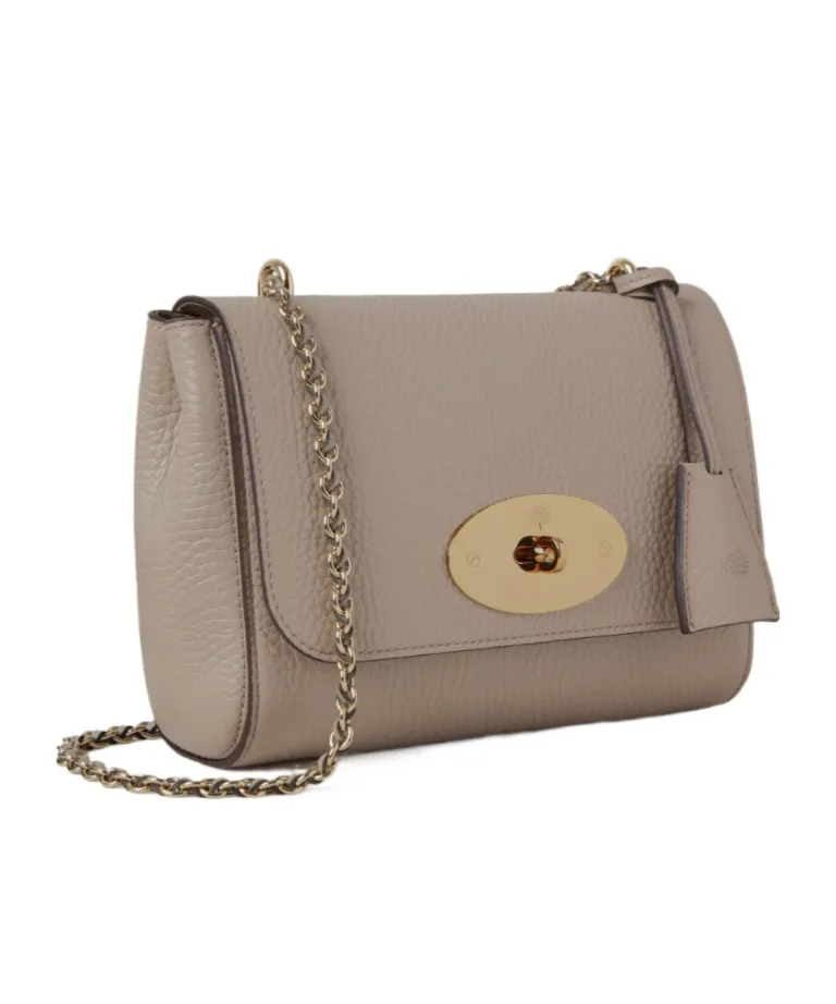 Chain-Strap Leather Satchel