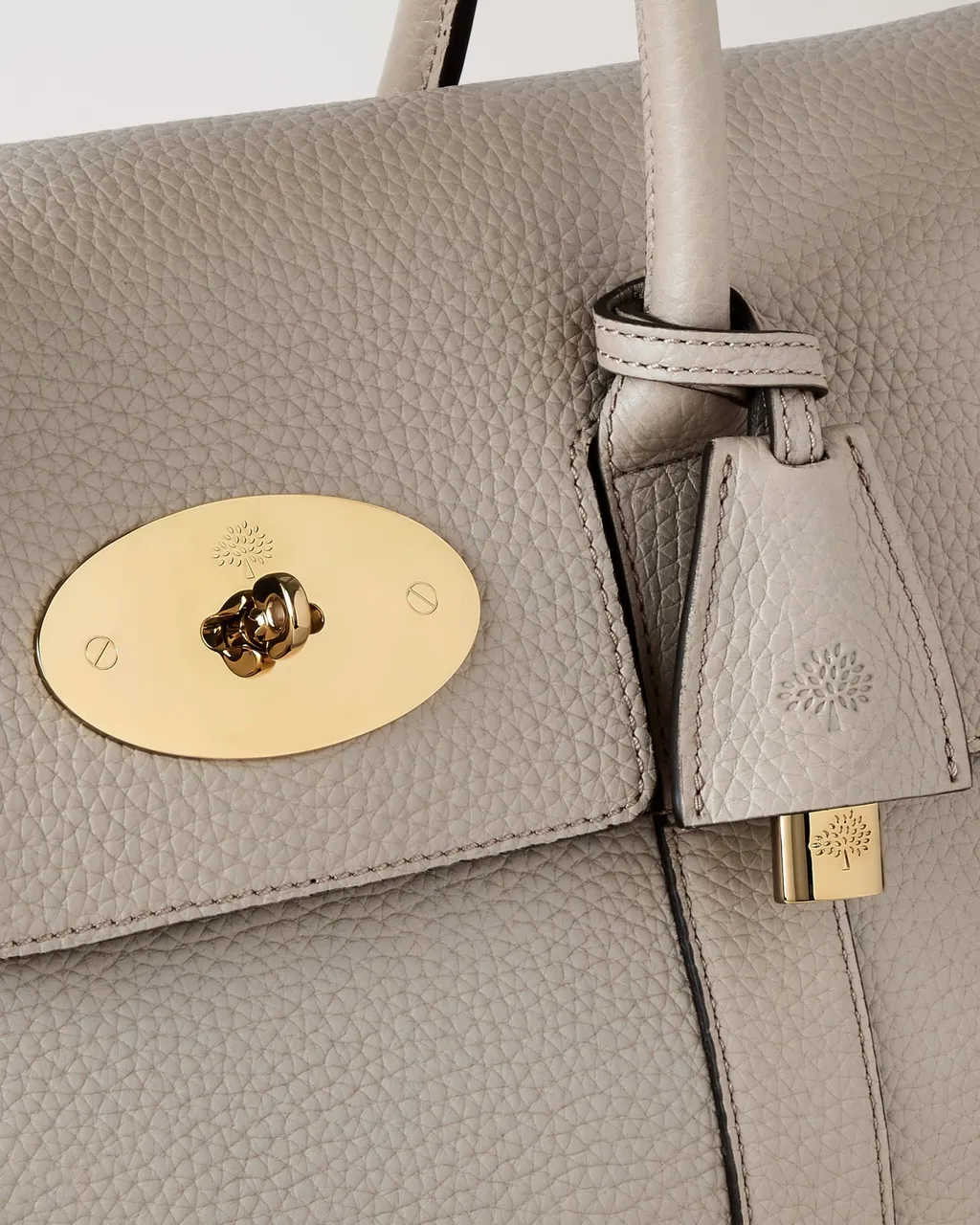 Postbox Leather Clutch Bag