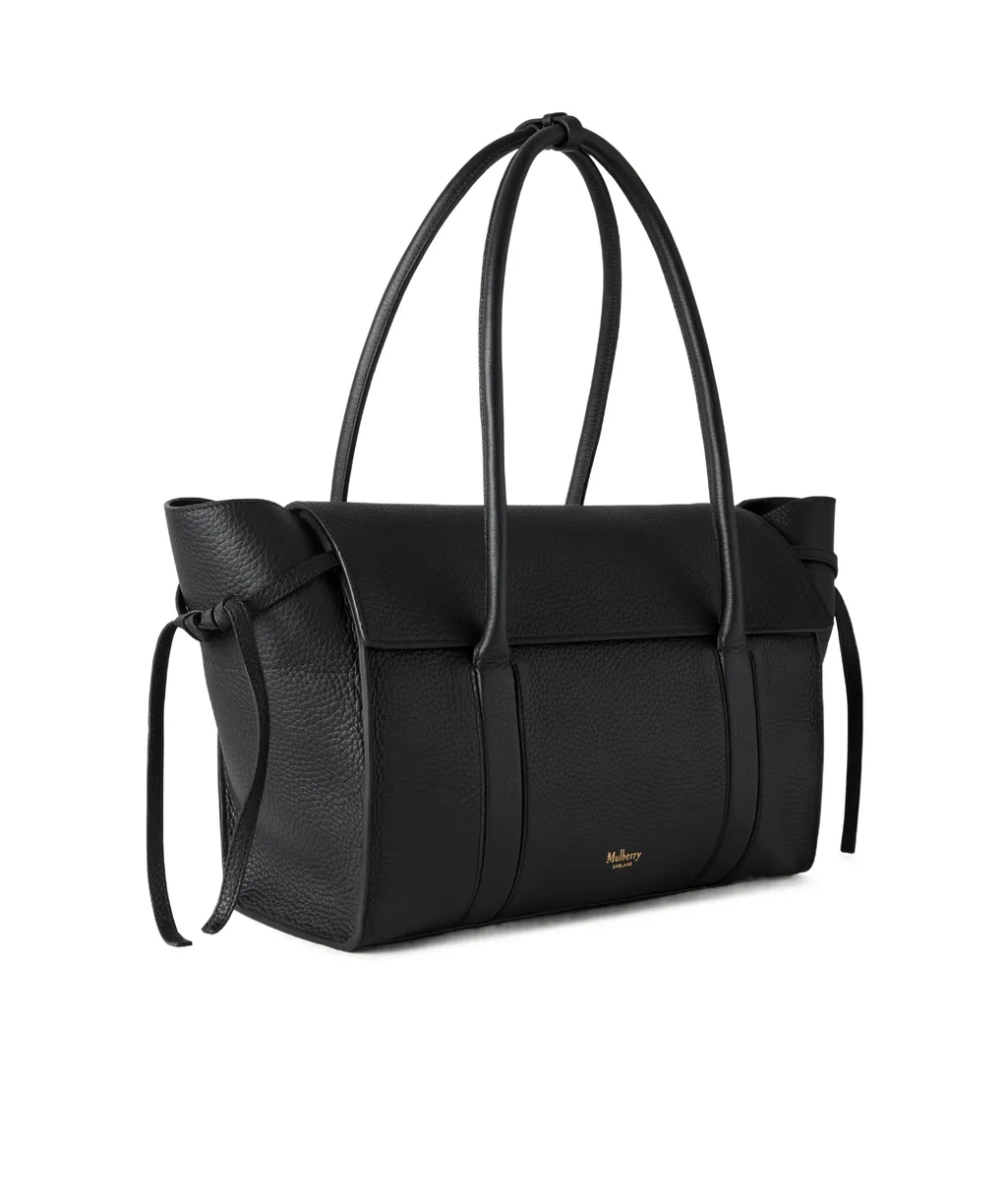 Medium Soft Bayswater Logo Embossed Shoulder Bag