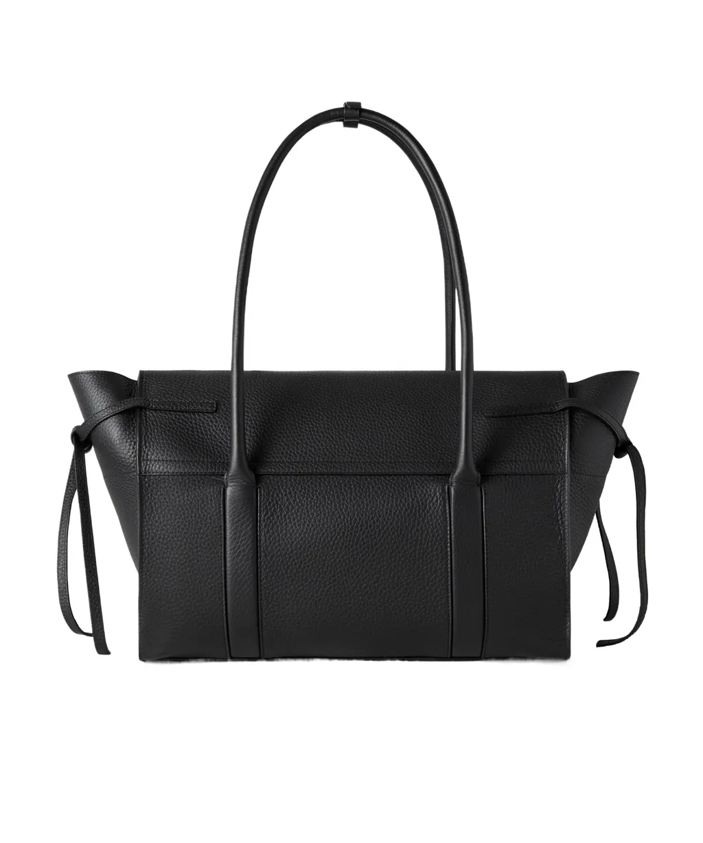 Medium Soft Bayswater Logo Embossed Shoulder Bag