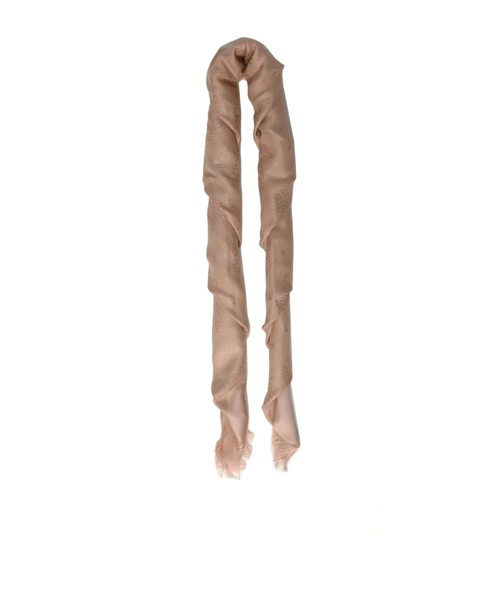 Tree Square Monogram-Pattern Scarf