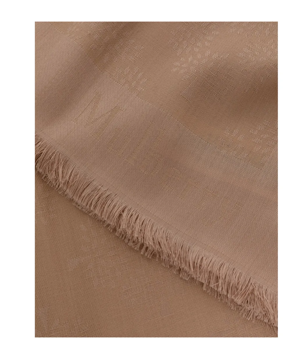 Tree Square Monogram-Pattern Scarf
