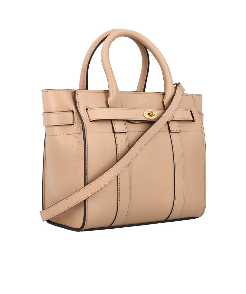 Logo Printed Mini Zipped Bayswater Tote Bag