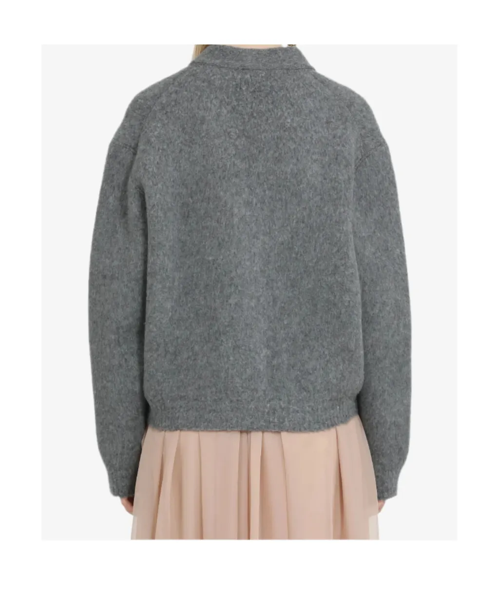 Button-Fastening Cardigan