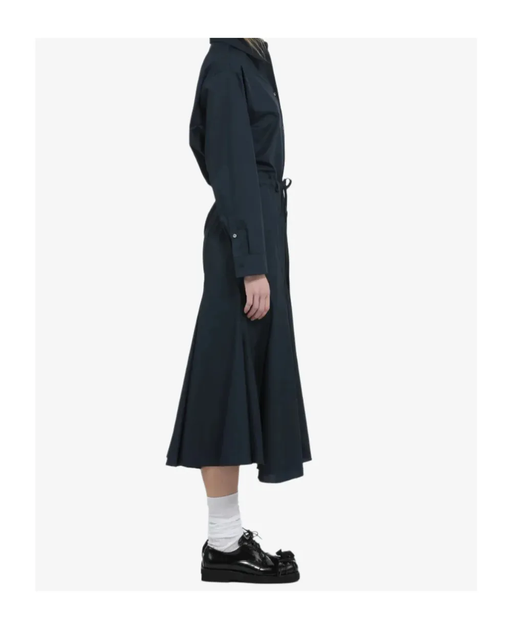 Long Dress With Drawstring Waist
