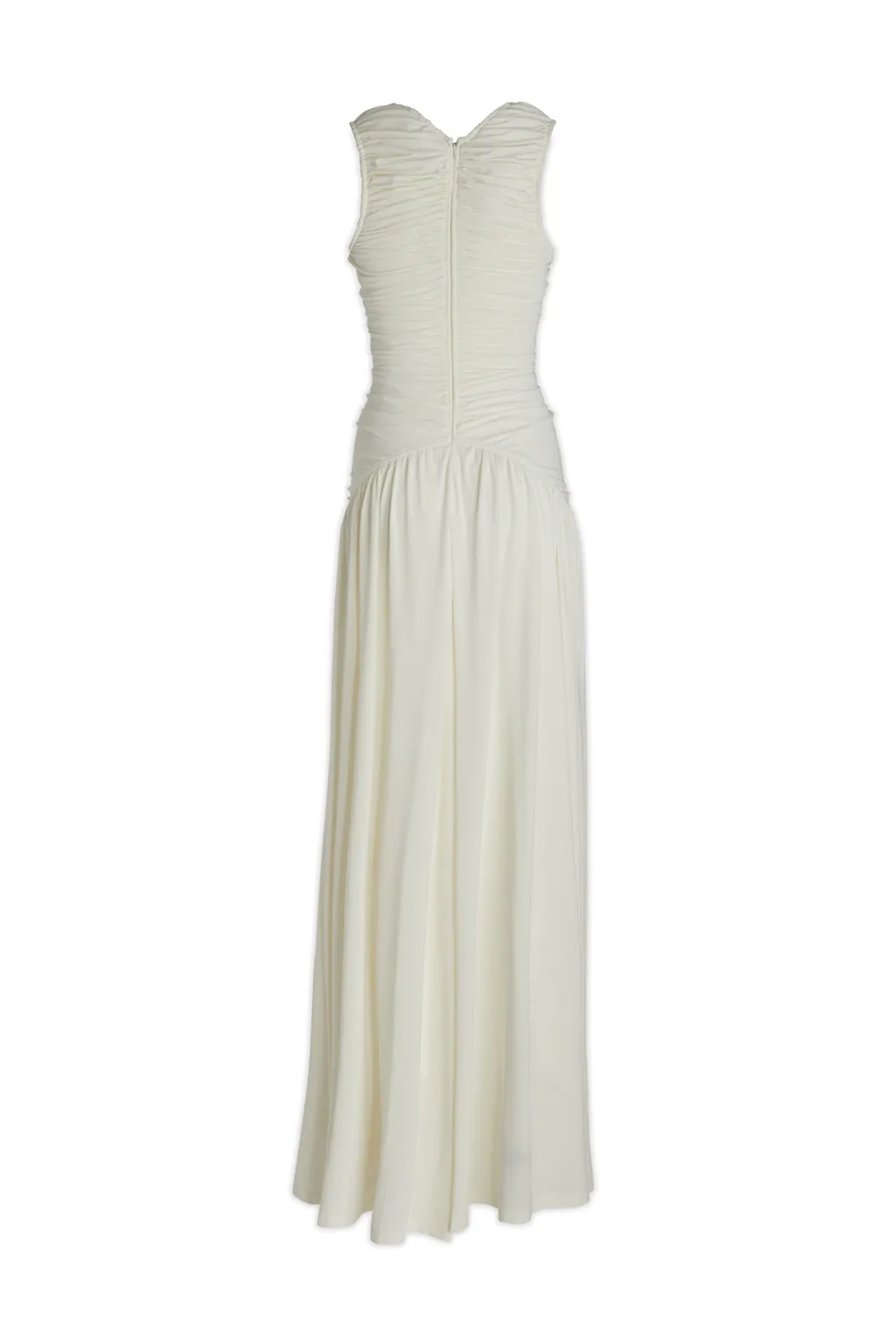 V-Neck Pleated Dress