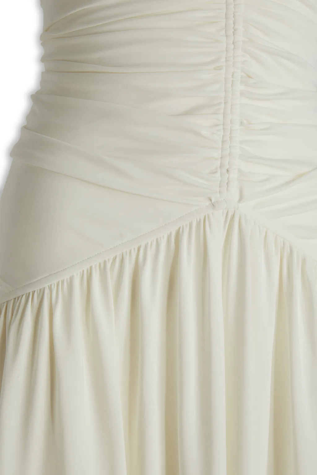 V-Neck Pleated Dress