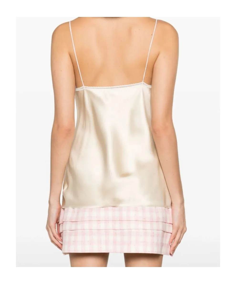 Spaghetti-Strap Satin-Finish Top