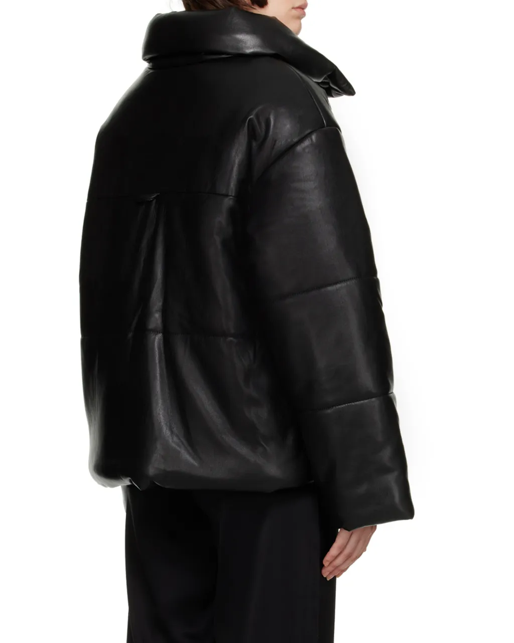 Hide High-Neck Puffer Jacket