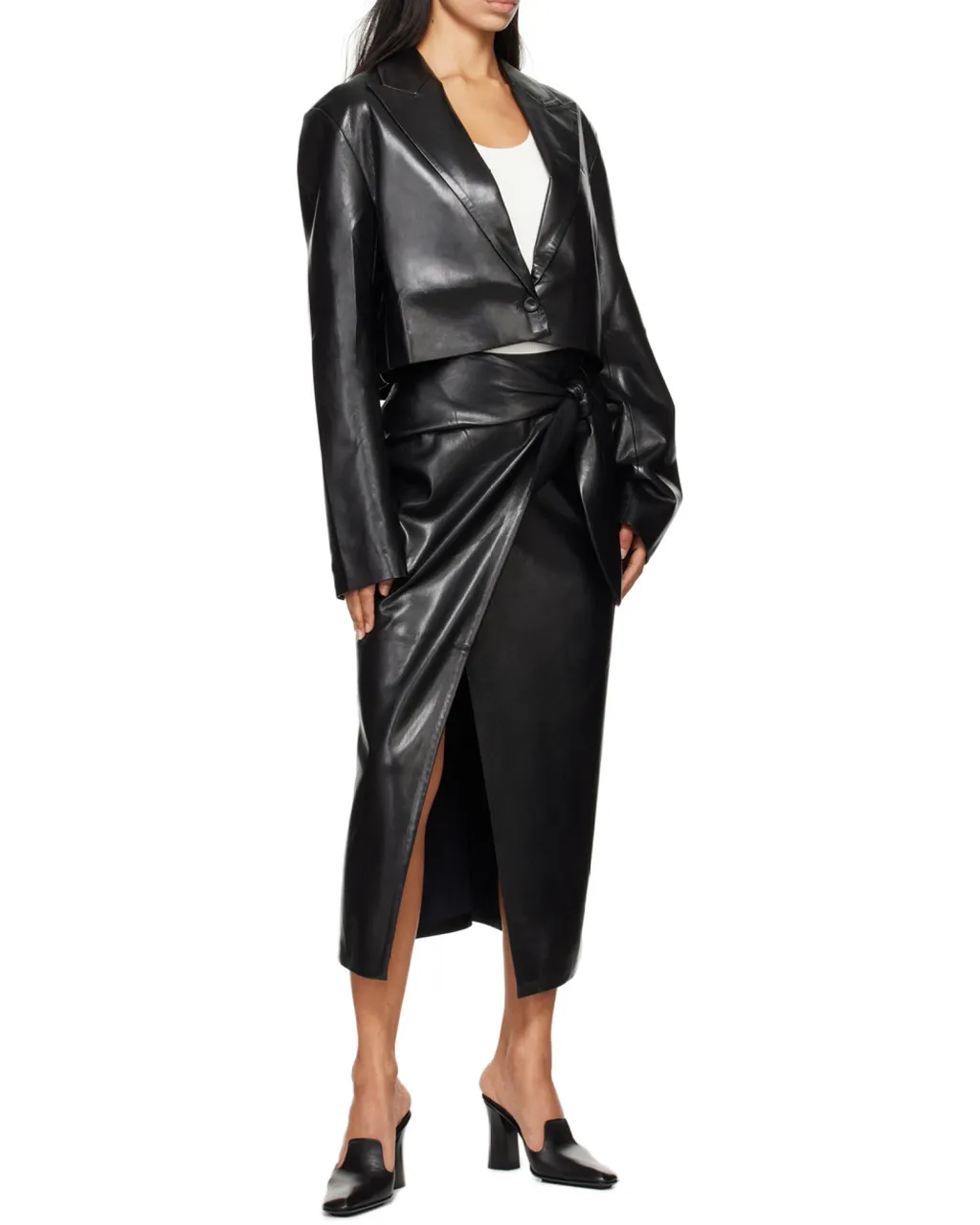 Aidula Single-Breasted Cropped Blazer