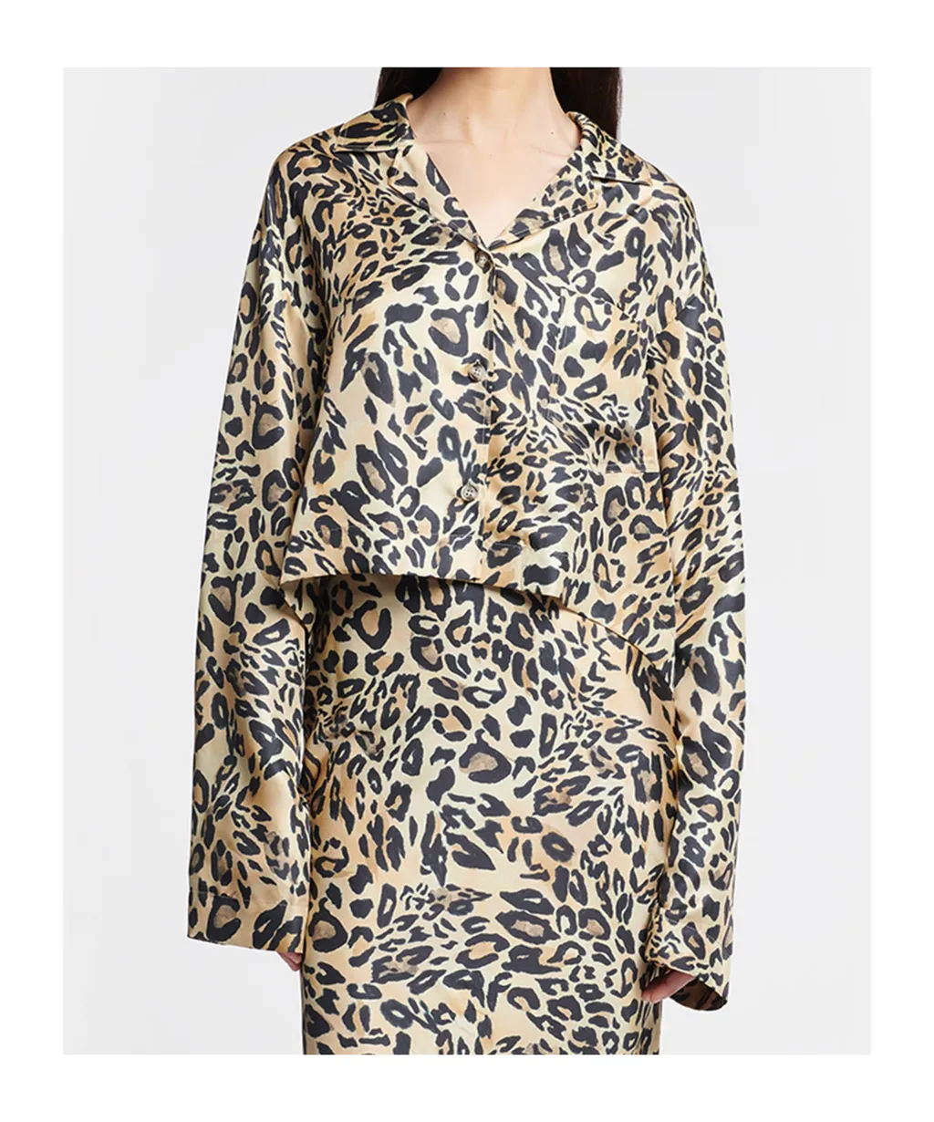 Cropped Long-Sleeved Shirt