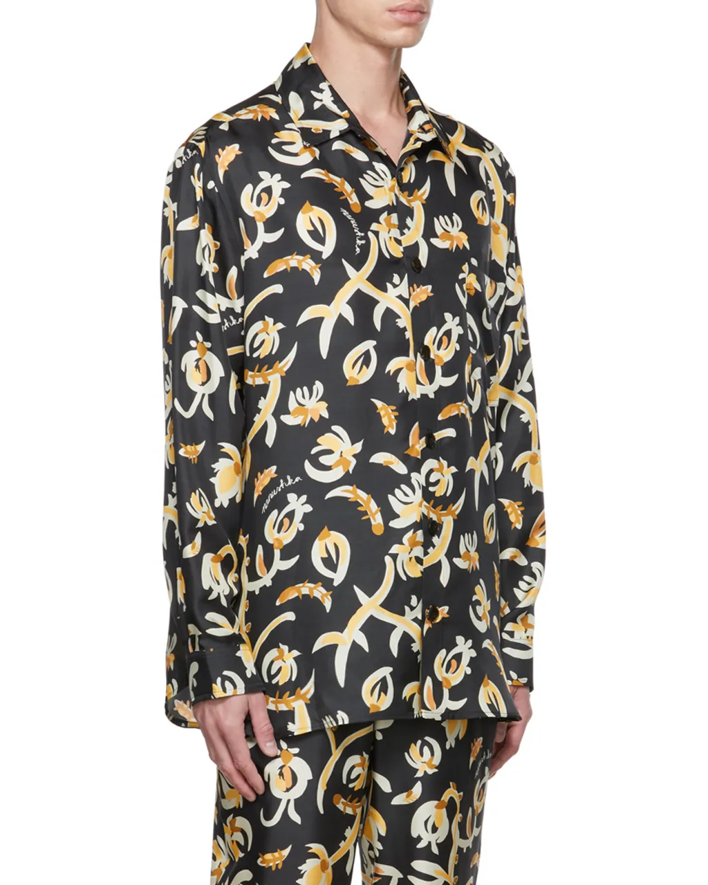 Jari Graphic Printed Button-Up Shirt