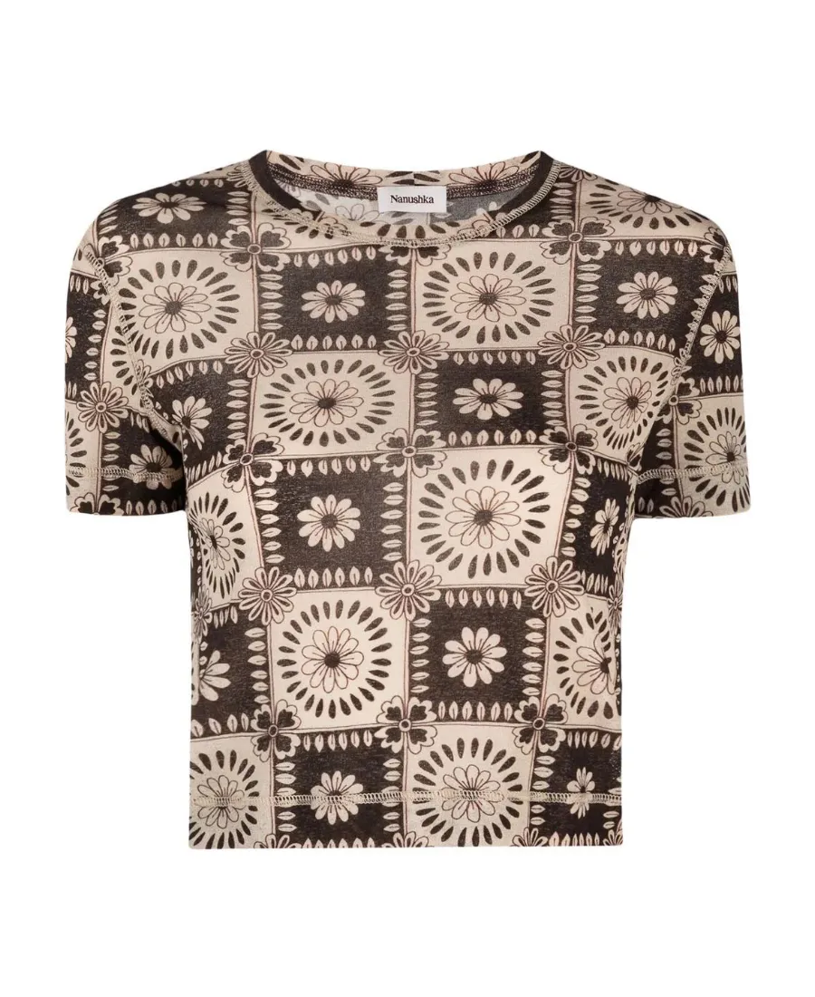 Floral-Print Short-Sleeved T-Shirt