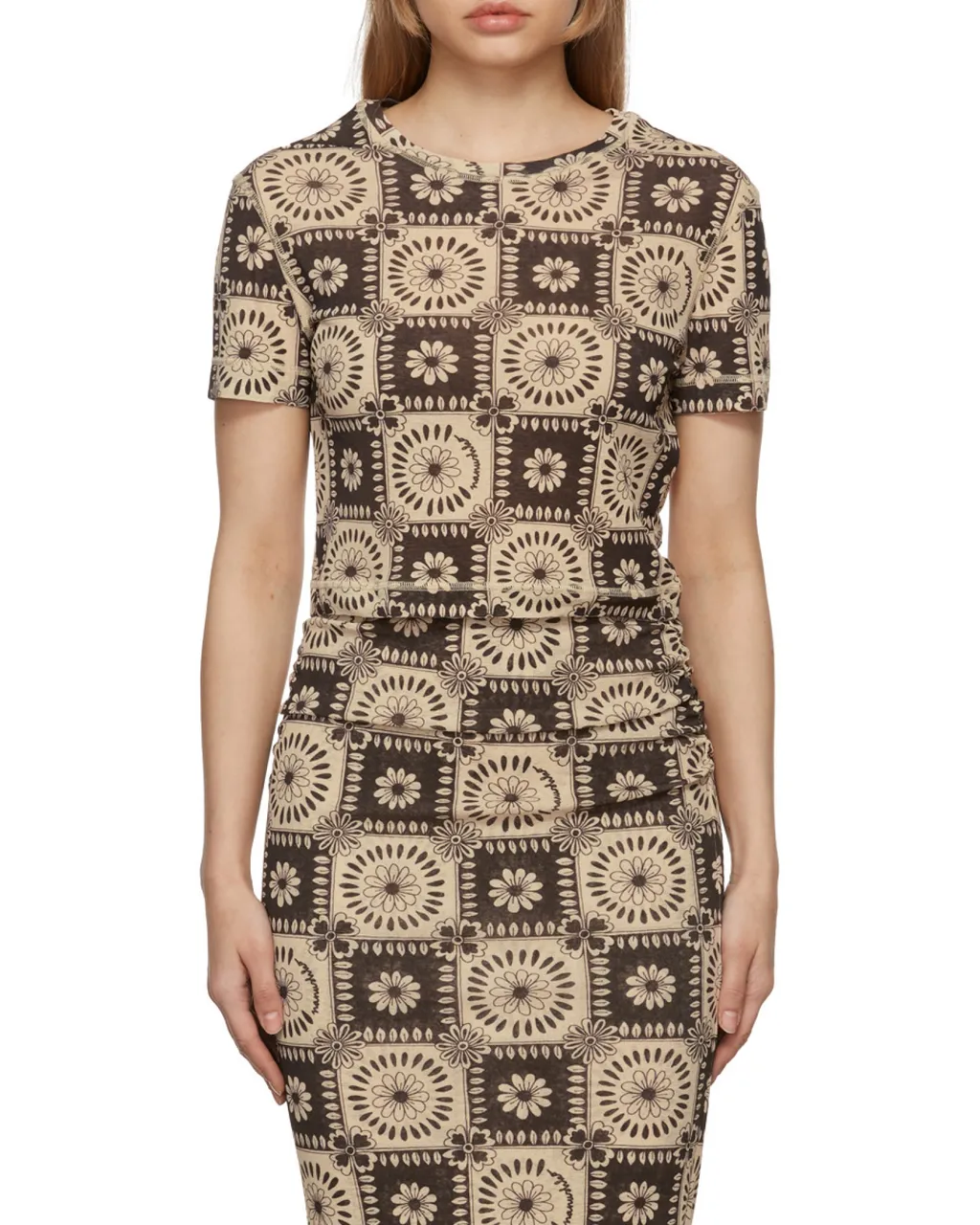 Floral-Print Short-Sleeved T-Shirt