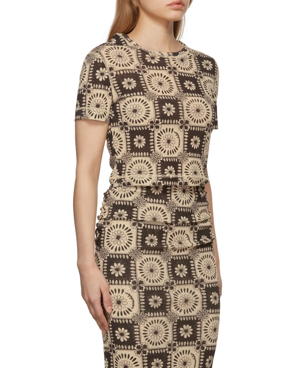Floral-Print Short-Sleeved T-Shirt