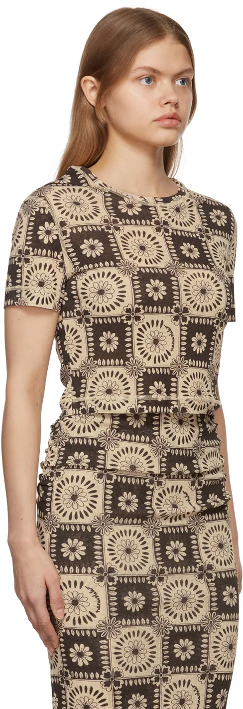Floral-Print Short-Sleeved T-Shirt