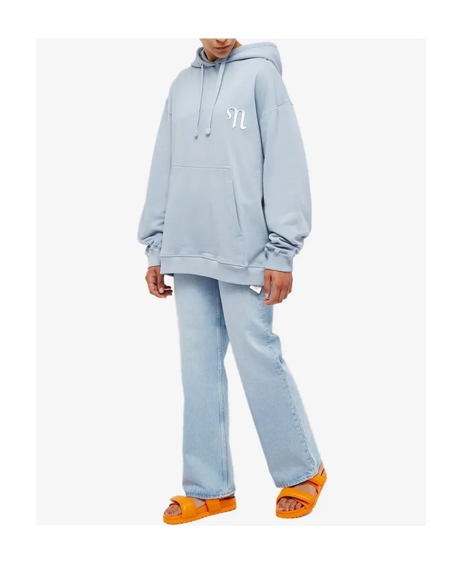 Logo-Embroidered Oversize Hoodie
