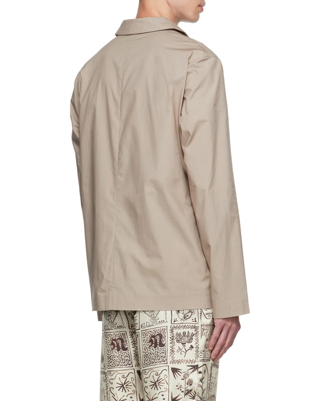 Button-Up Flap-Pockets Tailored Jacket