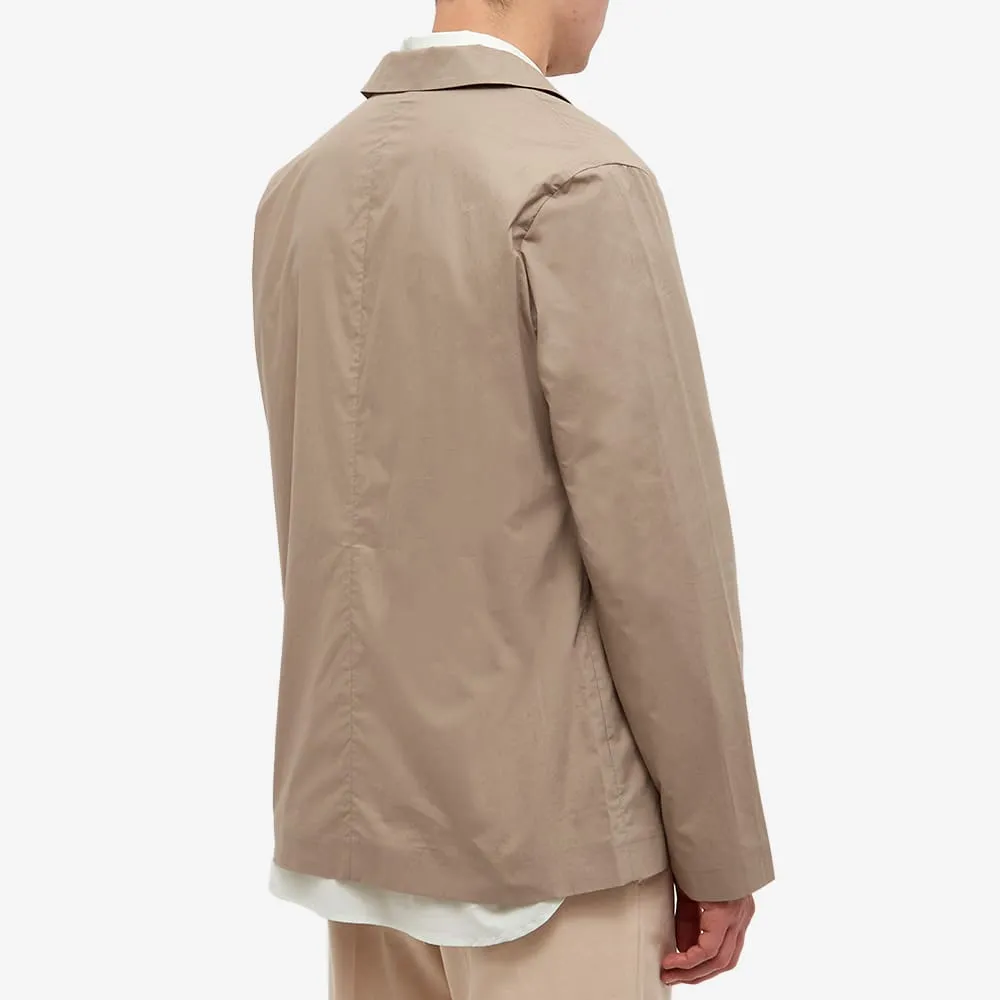 Button-Up Flap-Pockets Tailored Jacket
