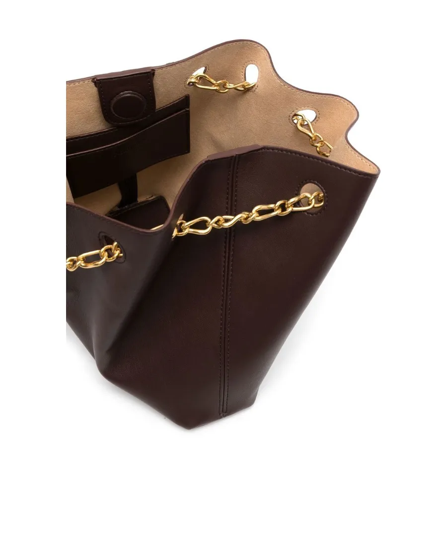 Chain Linked Open-Top Tote Bag