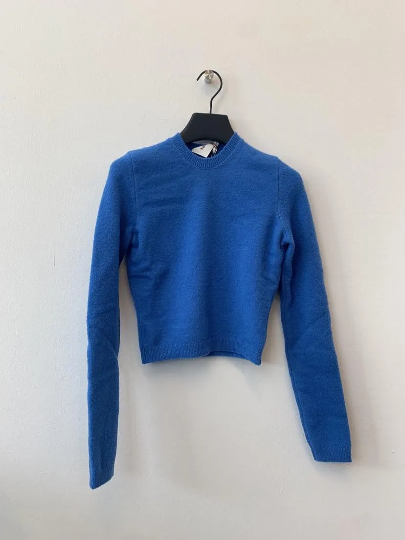 Long-Sleeved Crewneck Knitted Jumper