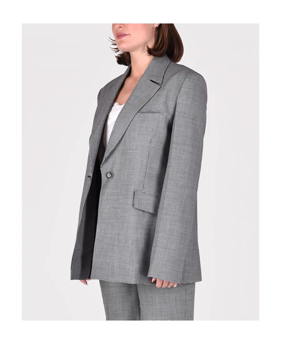Puppytooth Oversized Blazer