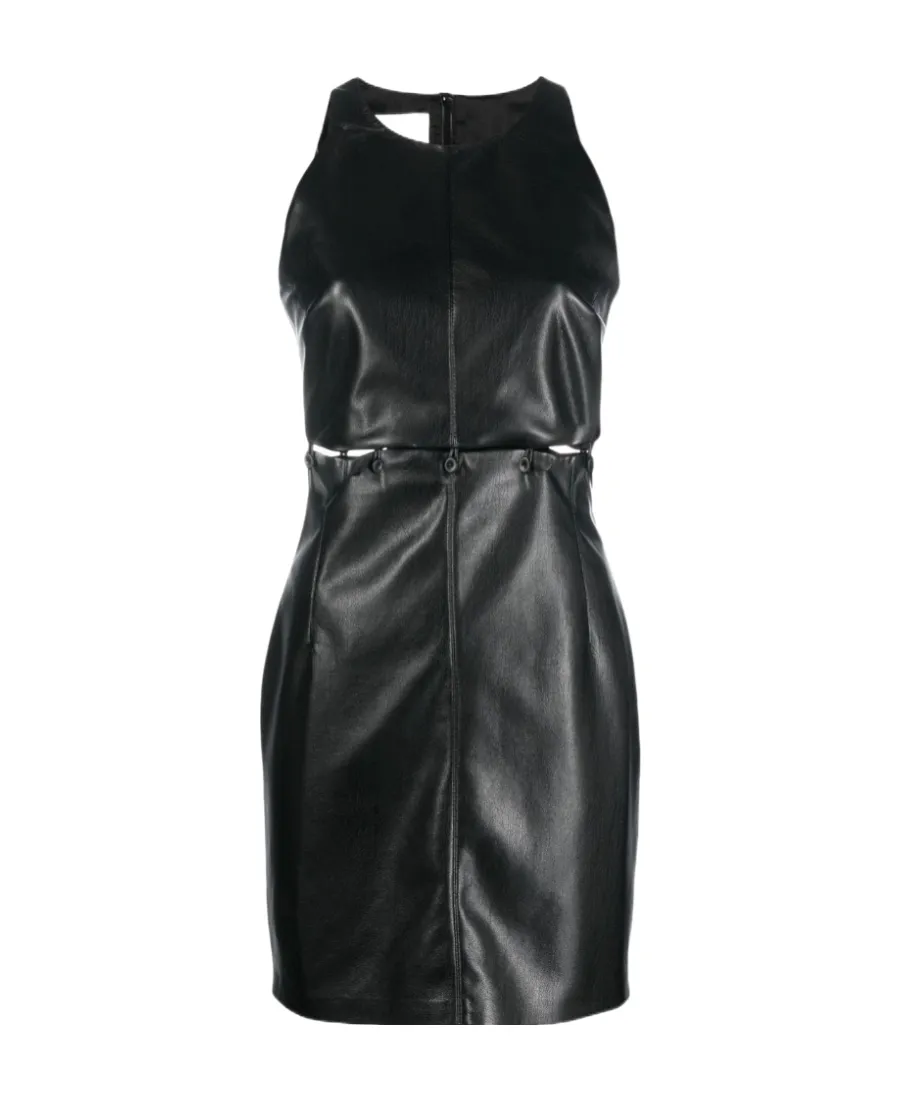 Layan Faux-Leather Mini Dress