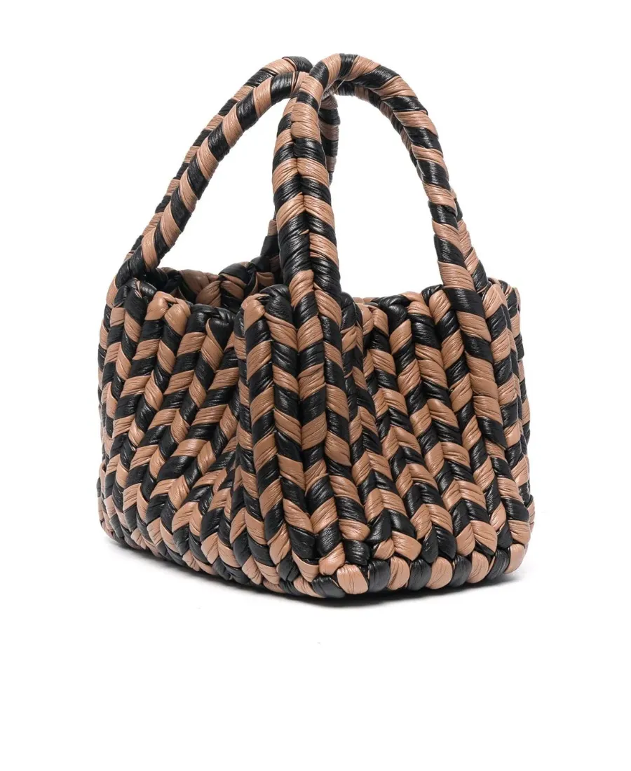 Interwoven Top Handle Bag
