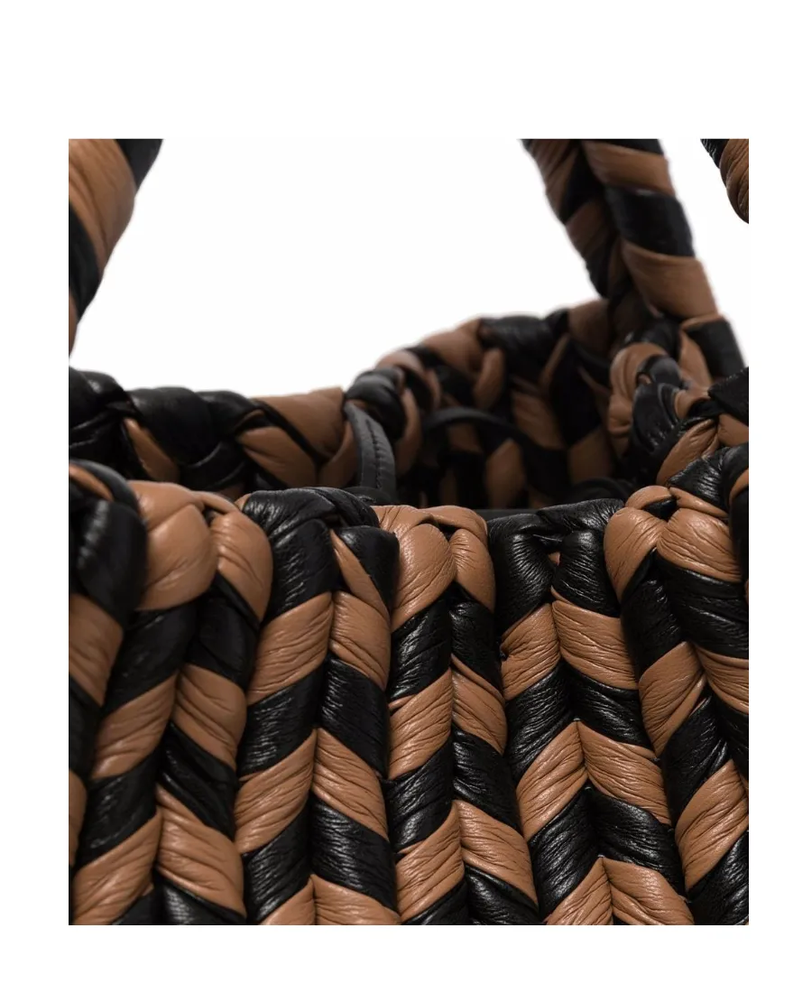 Interwoven Top Handle Bag