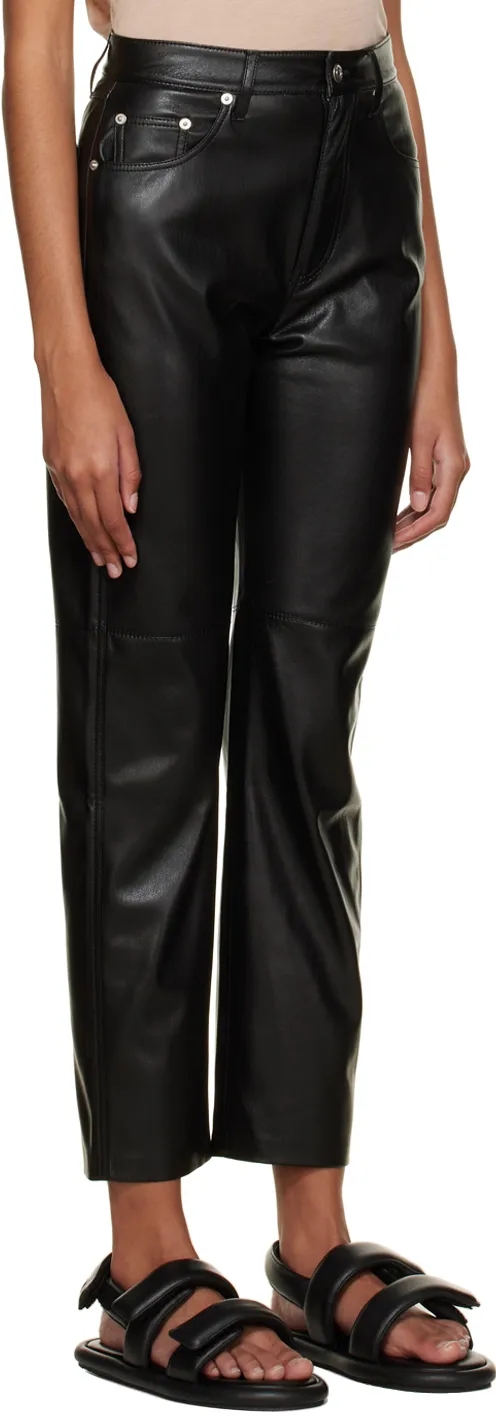 High-Rise Straight-Leg Pants