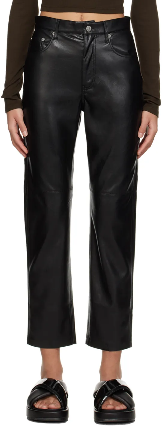 High-Rise Straight-Leg Pants