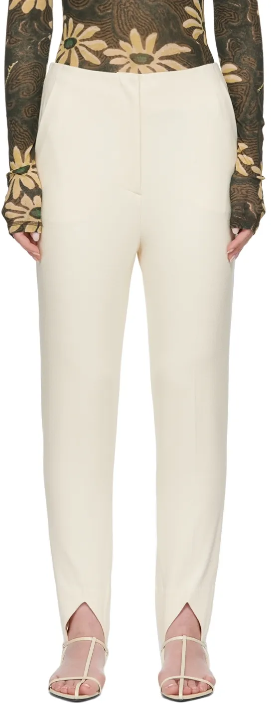 High-Waisted Casual Pants