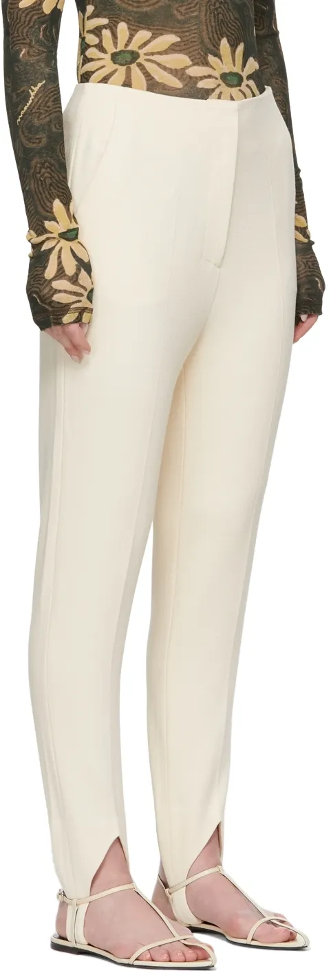 High-Waisted Casual Pants