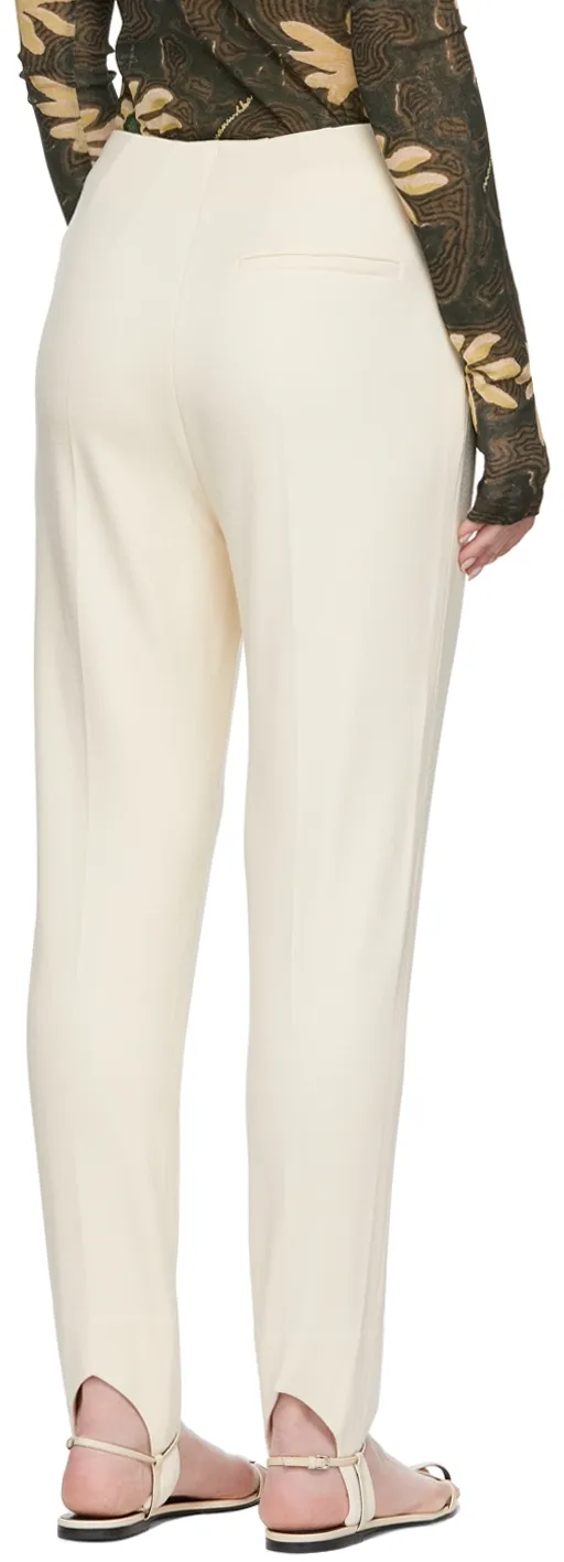 High-Waisted Casual Pants